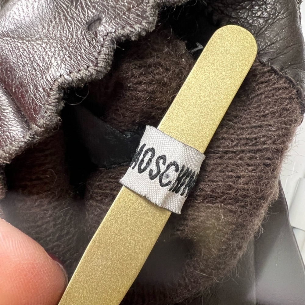 Moschino leather gloves - Picture 7 of 7